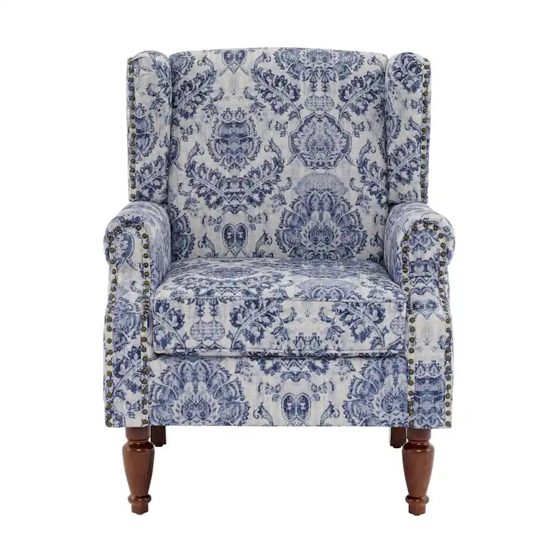 Patterned Upholstered Accent Chair for Living Room 20
