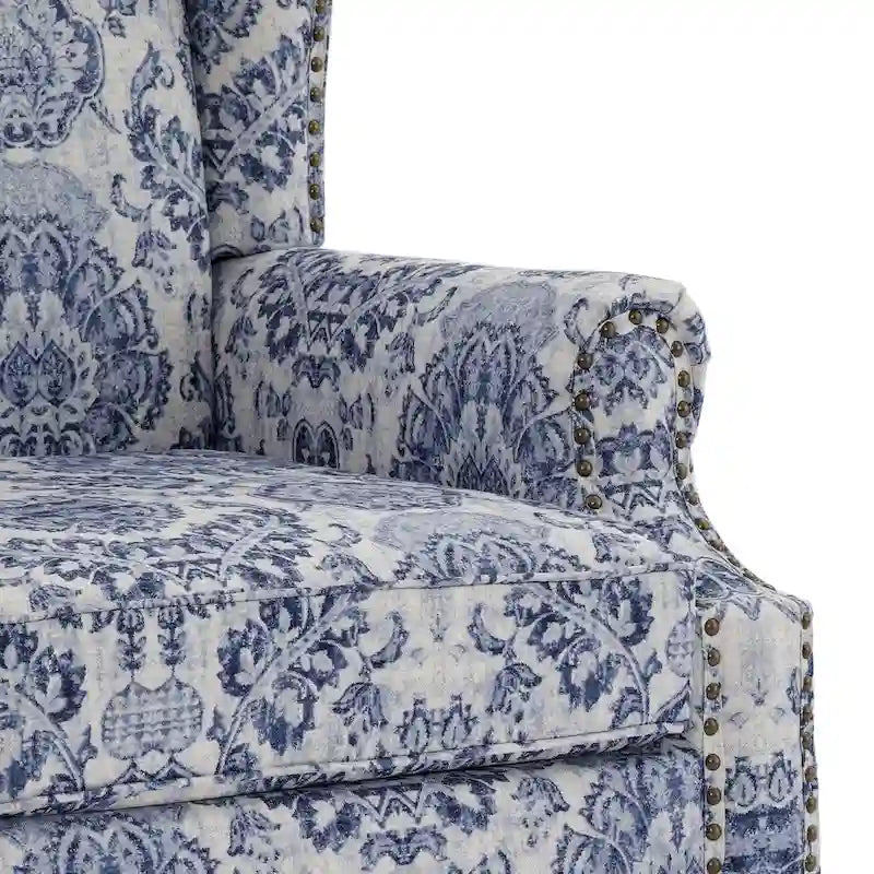 Patterned Upholstered Accent Chair for Living Room 21