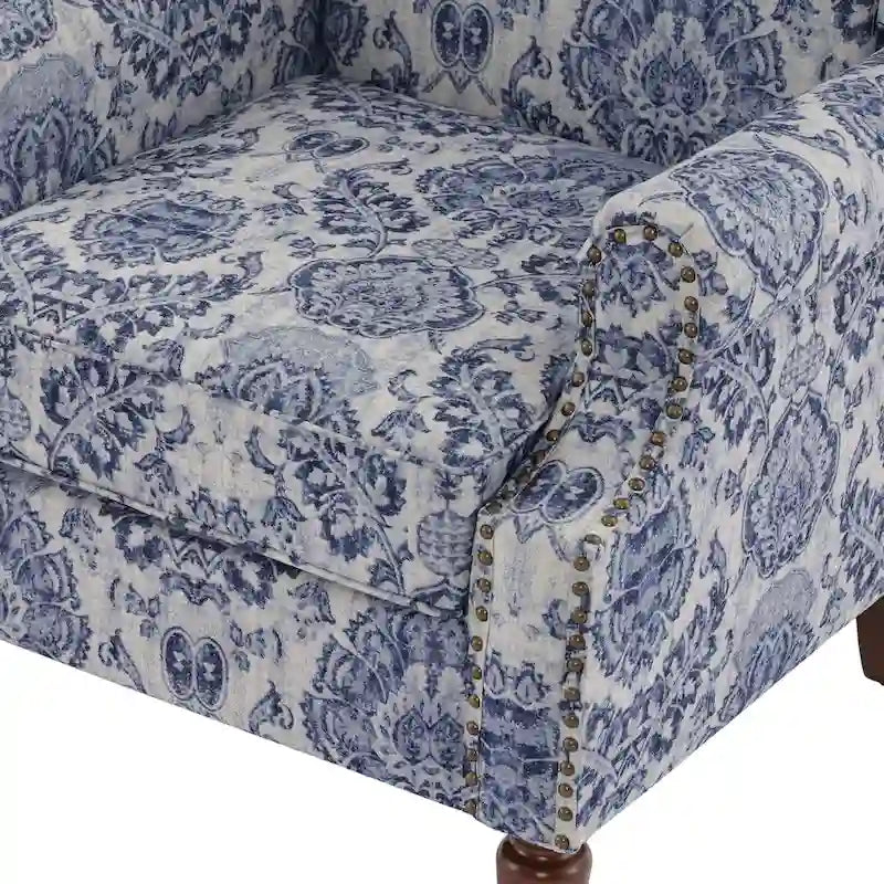 Patterned Upholstered Accent Chair for Living Room 22