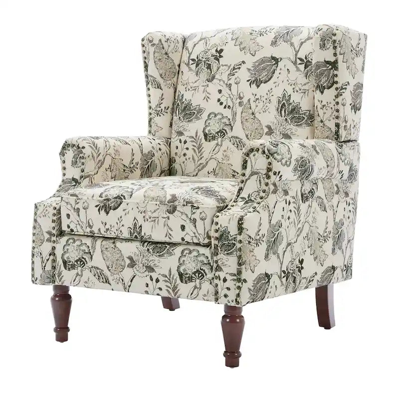 Patterned Upholstered Accent Chair for Living Room 28