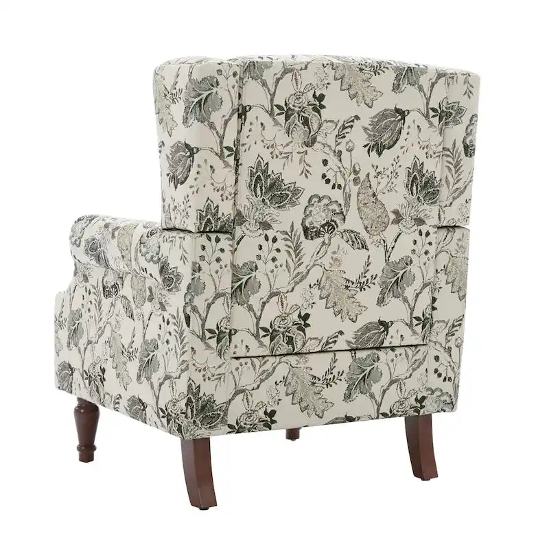 Patterned Upholstered Accent Chair for Living Room 30