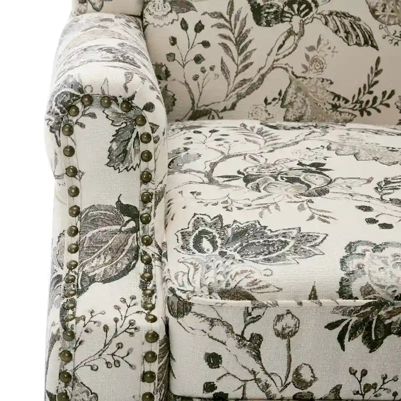 Patterned Upholstered Accent Chair for Living Room 31