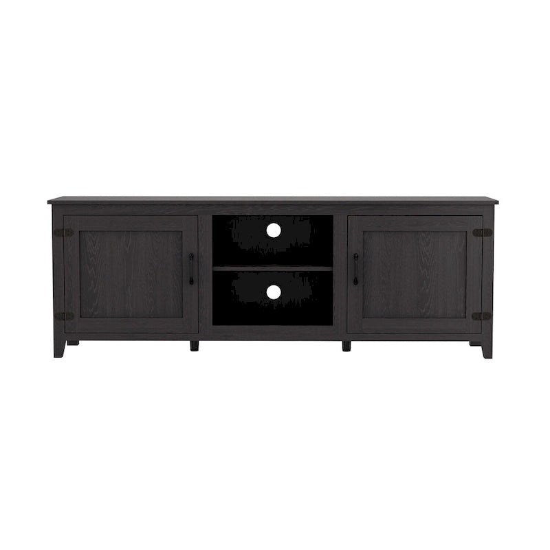Industrial TV Stand with 2 Storage Cabinet and 4 Shelf Storage for Living Rooms Bedrooms and Playrooms 4