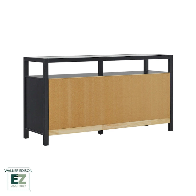 Walker Edison Solid Wood Dresser with Tempered Glass Top 14