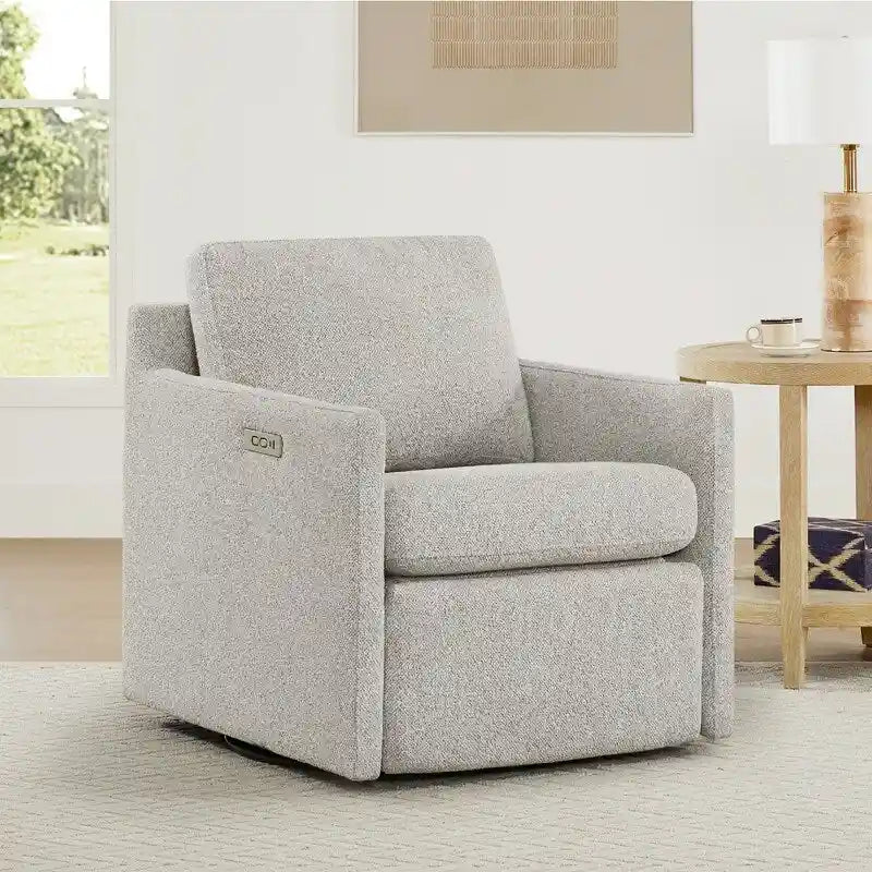 Nora Electric Power Swivel Chair with Footrest Recline 4