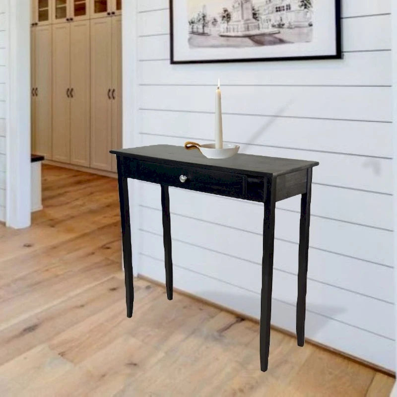 Tavolo Consolle Porch & Den Holly Hill con 1 Cassetto in Legno Massello di Acacia 13
