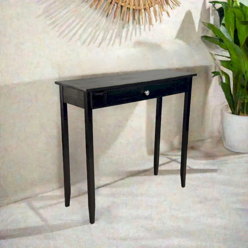 Tavolo Consolle Porch & Den Holly Hill con 1 Cassetto in Legno Massello di Acacia 17