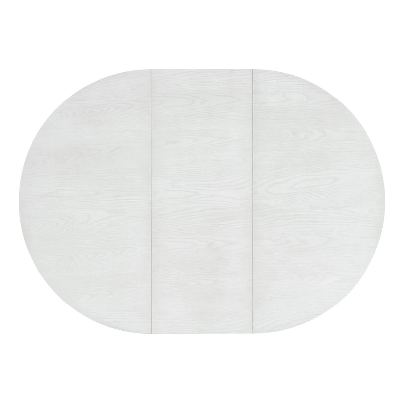Set da Pranzo Antico Bianco Retrò di 5 Pezzi in Legno con Tavolo Allungabile e 4 Sedie 14