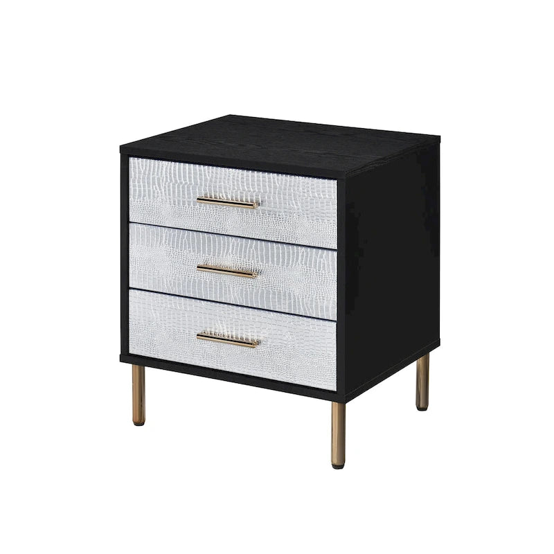 3-Drawer Solid Wood Bachelors Chest, Storage Cabinet with Solid Wood Handle for Bedroom, Living Room 6