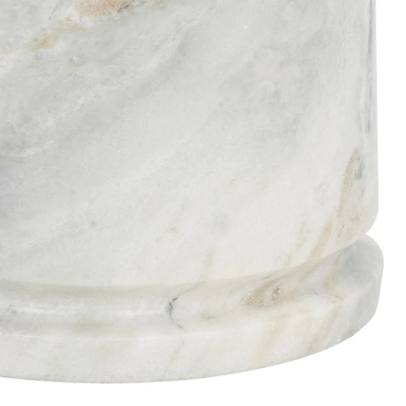 SAFAVIEH Couture Ghicu Tall Round Marble Accent Table - 22 In W x 21 In D x 24 In H - 21Wx21Dx24H 24