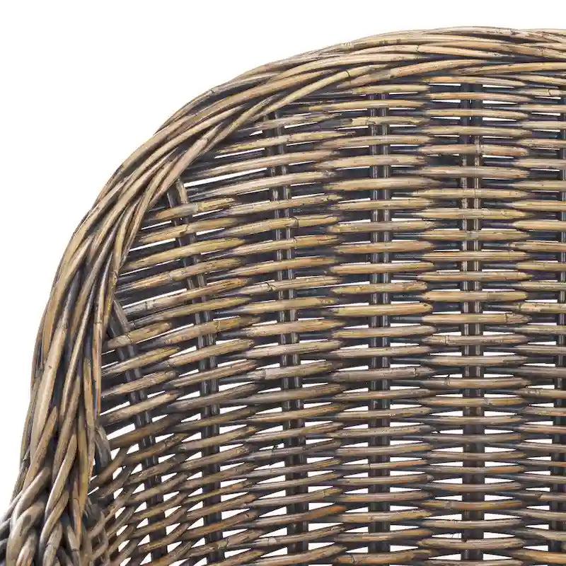 SAFAVIEH Sinja Yellow Rattan Club Chair - 24  x 26  x 35  - 24Wx26Dx35H 11