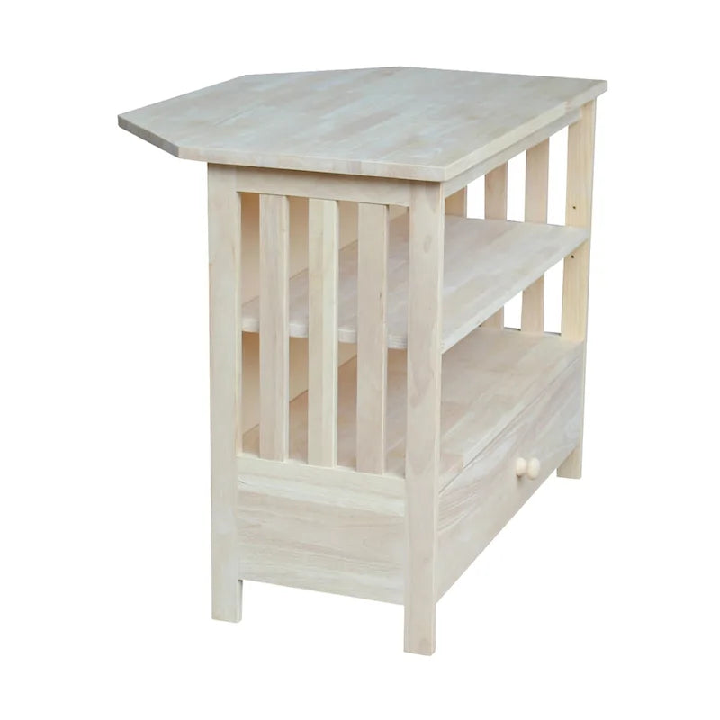 Solid Hardwood Mission Corner TV Stand 41