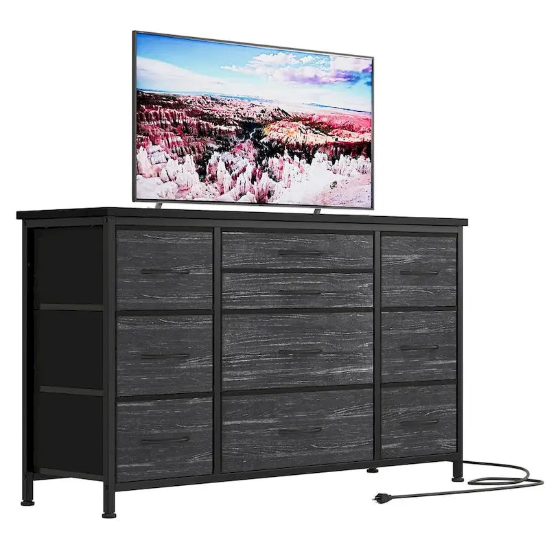 Bedroom Dresser with 10 Large Drawers for 55 Long TV Stand - 55 inches 5