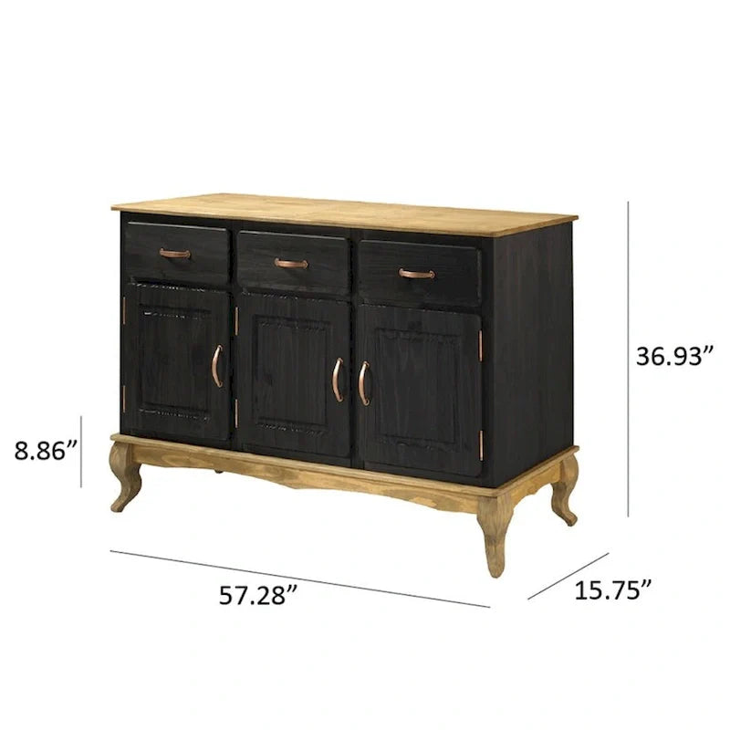 Wood Buffet Sideboard Green 9