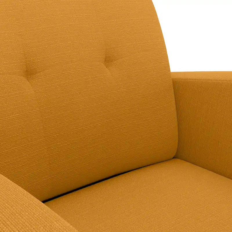 Carson Carrington Keflavik Mustard Yellow Mid-century Accent Chair 8