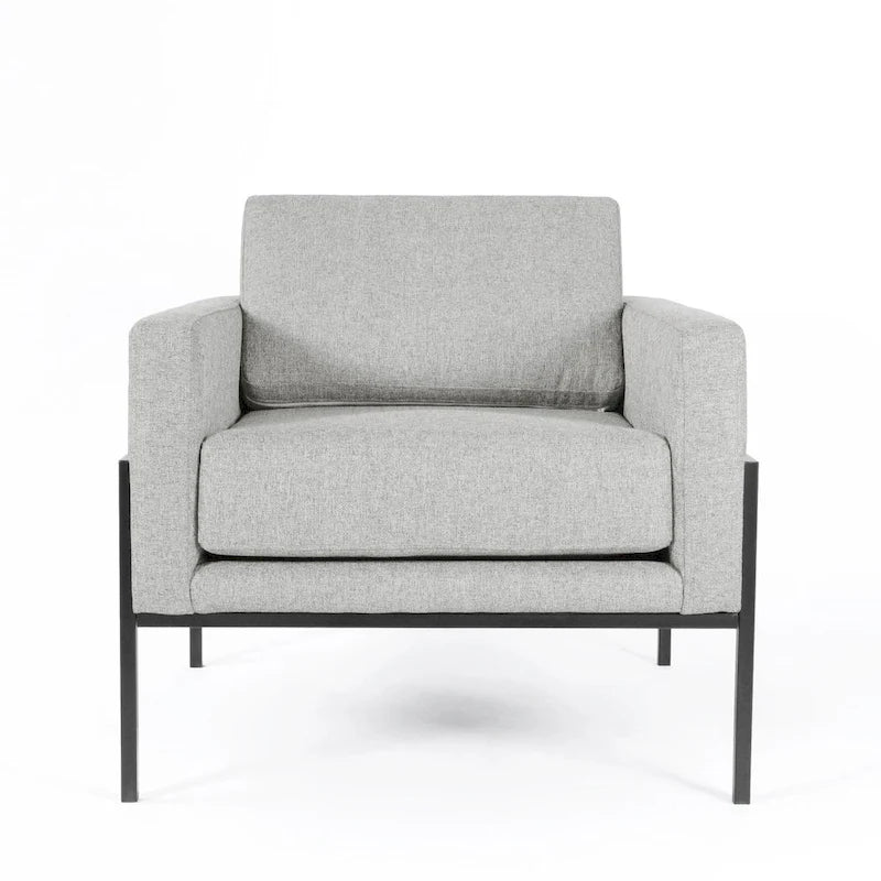 HomePop Modern Upholstered Club Chair w/Metal Frame 13