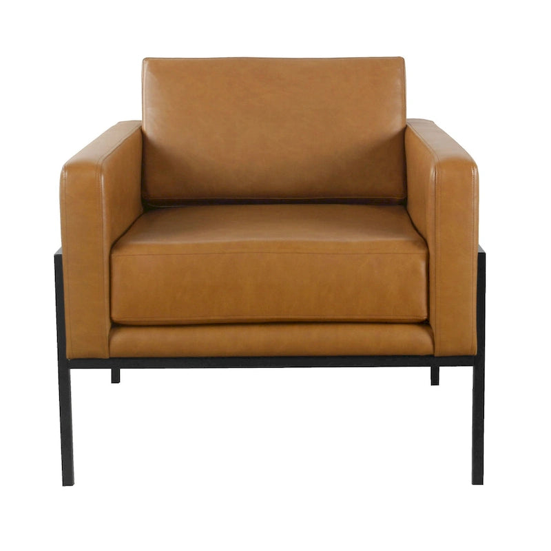 HomePop Modern Upholstered Club Chair w/Metal Frame 3