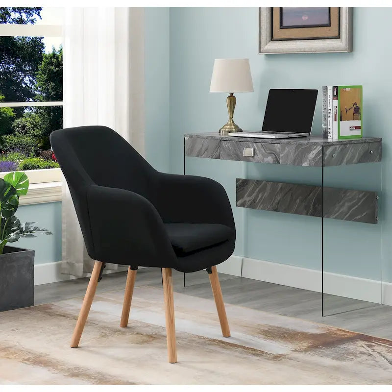 Convenience Concepts Take a Seat Charlotte Poltrona Accento Imbottita con Schienale Alto 6
