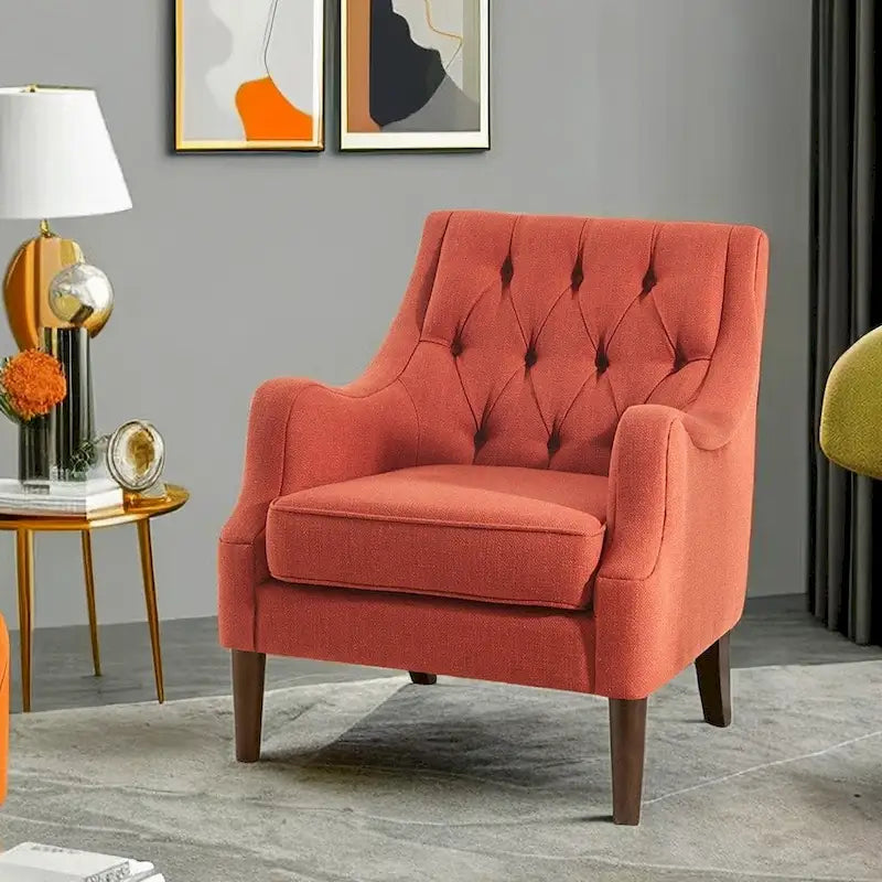 Modern Button Tufted Accent Chair 36