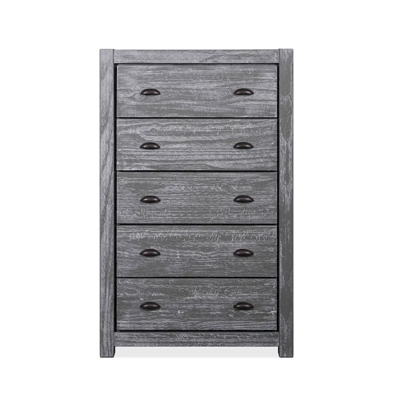 Grain Wood Furniture Montauk 5-drawer Solid Wood Chest 2