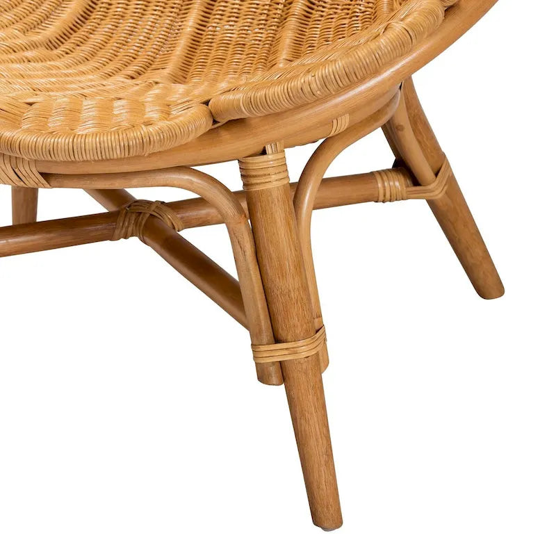 Blossom Bohemian Honey Rattan Accent Flower Chair 8