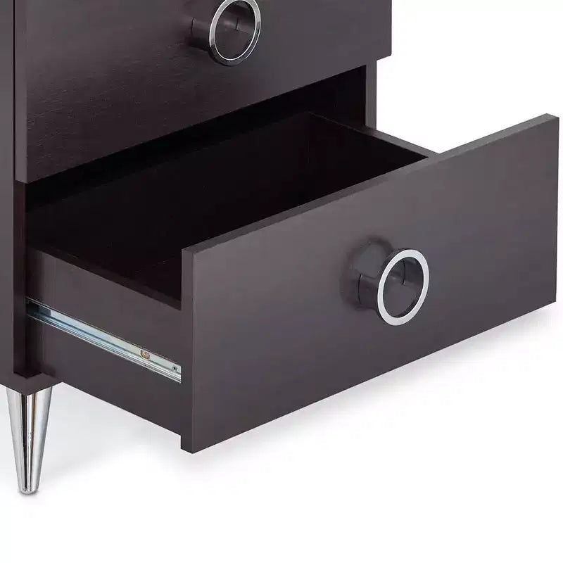 Acme Furniture Tavolino d'Appoggio Elms 20" Espresso: Struttura in MDF, Piano in Legno Impiallacciato, Cassetto Contenitore, Montaggio Senza Attrezzi 3