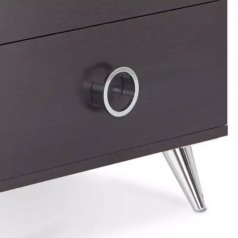 Acme Furniture Tavolino d'Appoggio Elms 20" Espresso: Struttura in MDF, Piano in Legno Impiallacciato, Cassetto Contenitore, Montaggio Senza Attrezzi 5