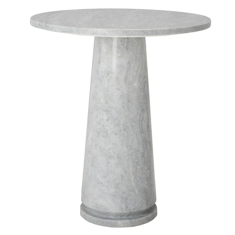 SAFAVIEH Couture Ghicu Tall Round Marble Accent Table - 22 In W x 21 In D x 24 In H - 21Wx21Dx24H 16