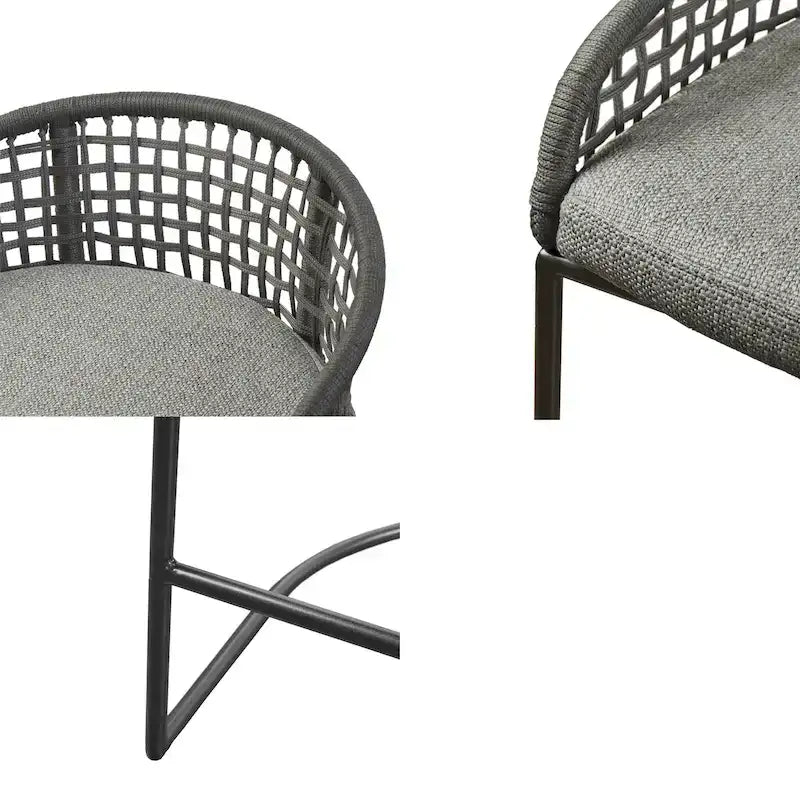 Sgabello da bancone Madison Park Carmel Intrecciato 25 11