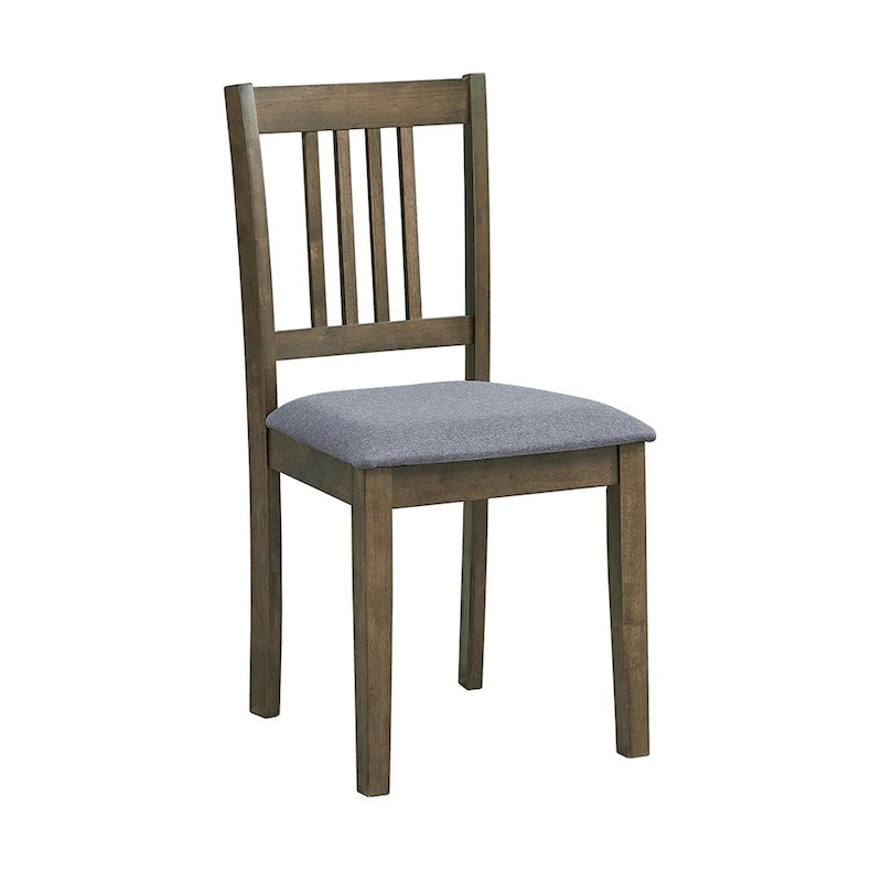 Set Tavolo e Sedie per Colazione in Cucina, Tavolo da Pranzo Quadrato in Legno, Tavolo da Pranzo Casuale con 4 Sedie Imbottite 24