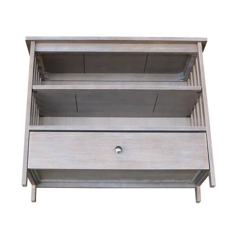Solid Hardwood Mission Corner TV Stand 33