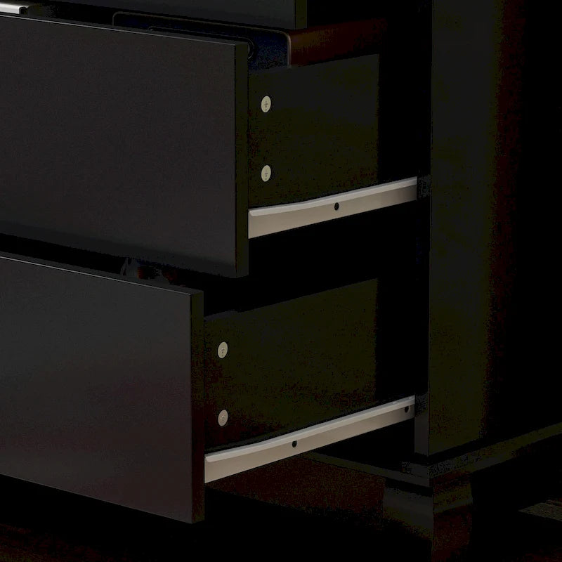 55.1W Lacquer Dresser Long Dresser for Bedroom Chest of Drawers 6