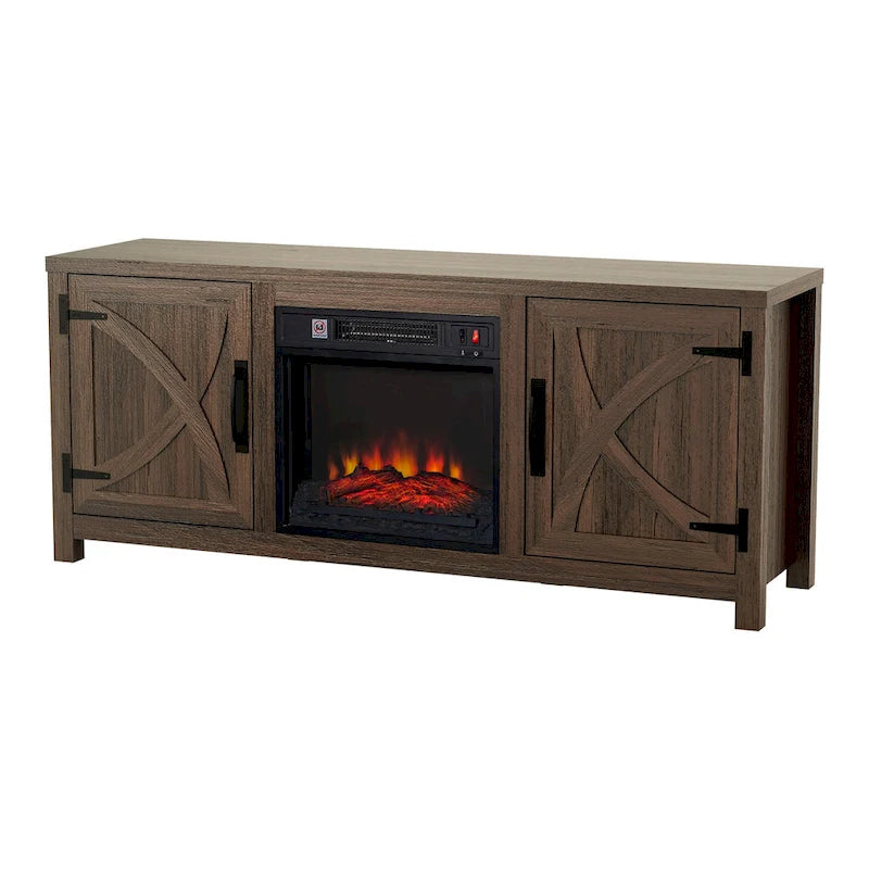 58 Farmhouse Electric Fireplace TV Stands Console Table for TV's up to 65 22