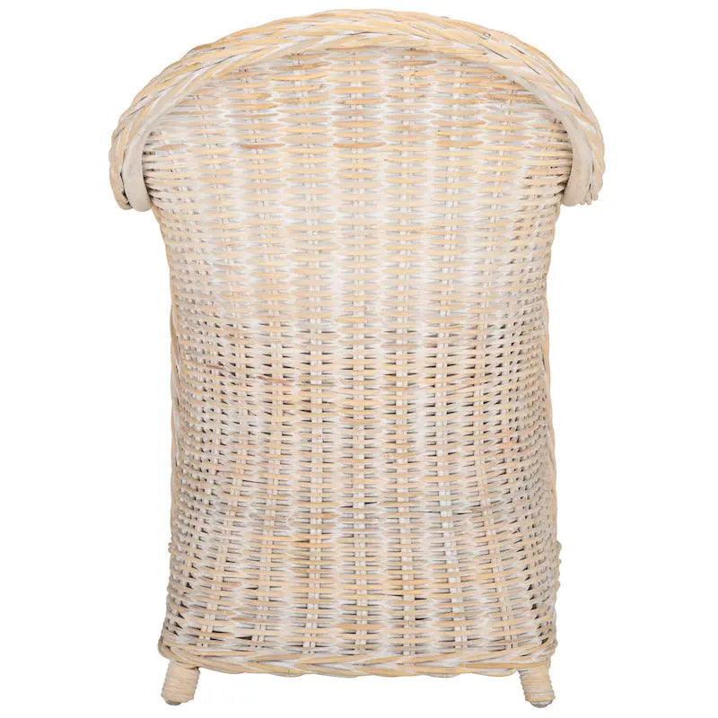 SAFAVIEH Sinja Yellow Rattan Club Chair - 24  x 26  x 35  - 24Wx26Dx35H 19