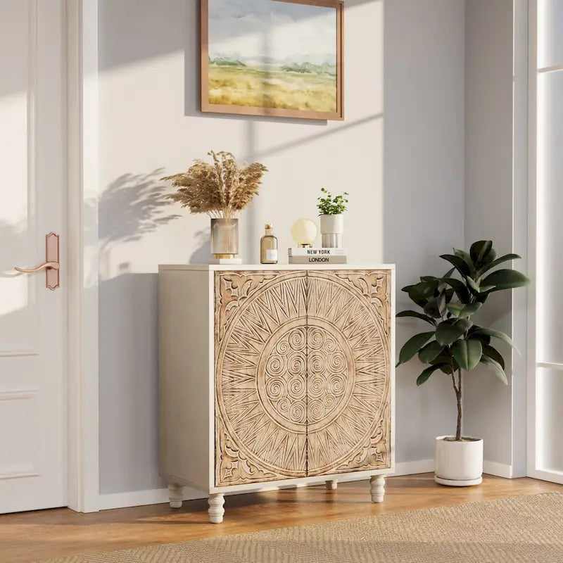 COSIEST Vintage Sideboard Storage Cabinet and Buffet 13