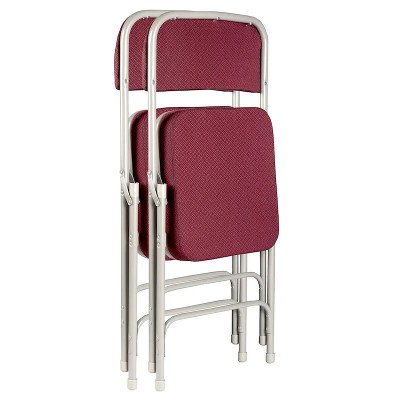 Hampden Furnishings Bernadine Collection Deluxe Fabric Padded Folding Chair, Pack of 2 9