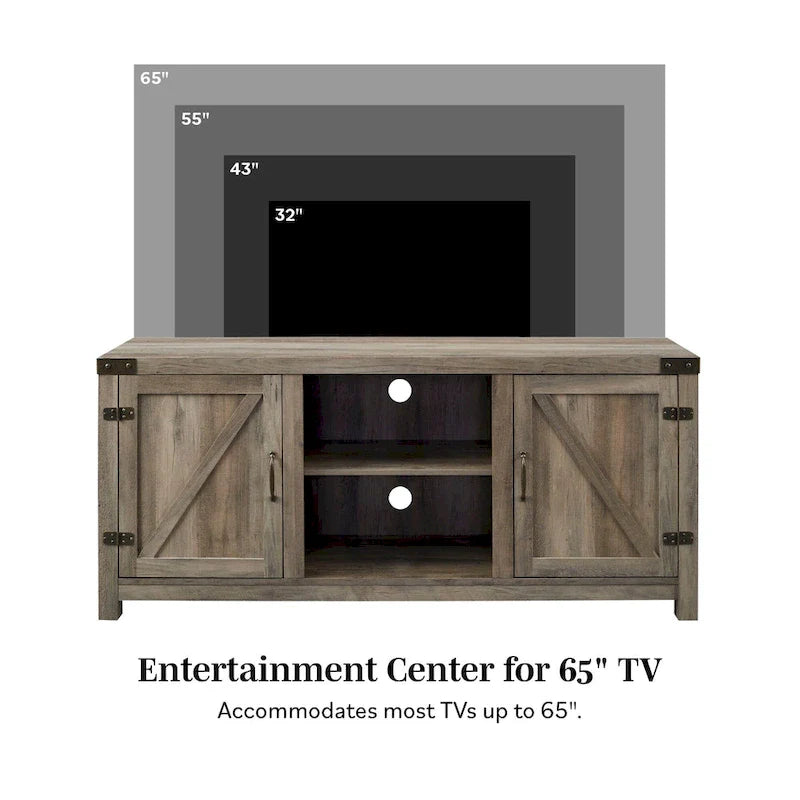 Middlebrook Firebranch 58-inch Barn Door TV Stand 32