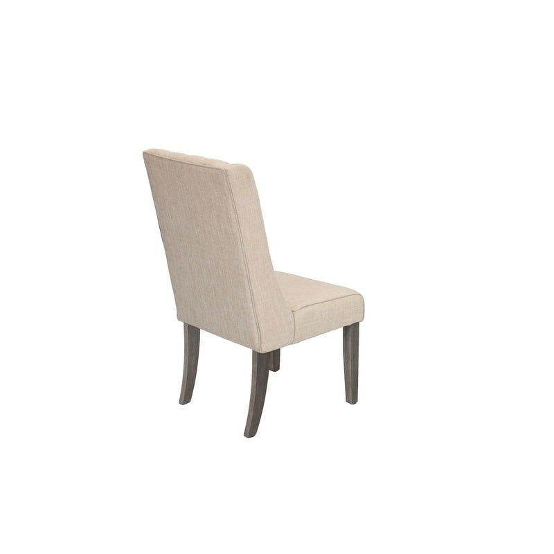 Set da pranzo allungabile Best Quality Furniture da 9 pezzi, in stile rustico grigio 11