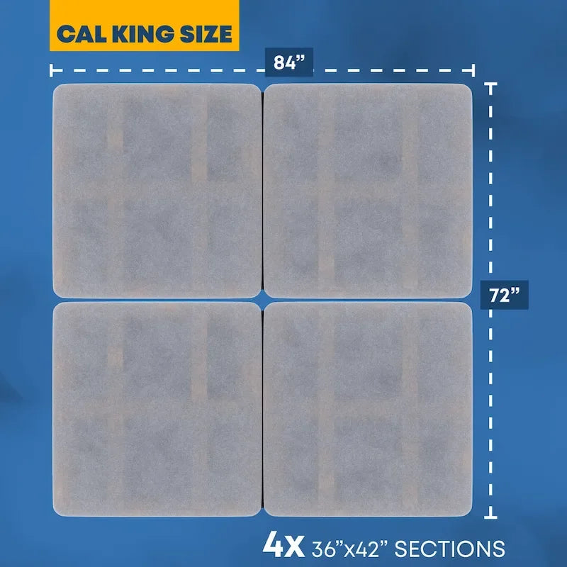 1.5 Split Wood Bunkie Board, Fully Assembled, Fabric Ventilation Cover - Replaces Wooden Slats or Box Spring for Bed Frames 20