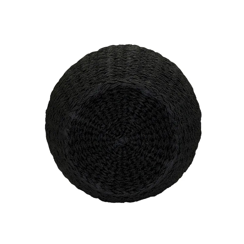 Household Essentials Handwoven Barrel Wicker Storage Basket Side Table - 17.0L x 17.0W x 19.0H 34