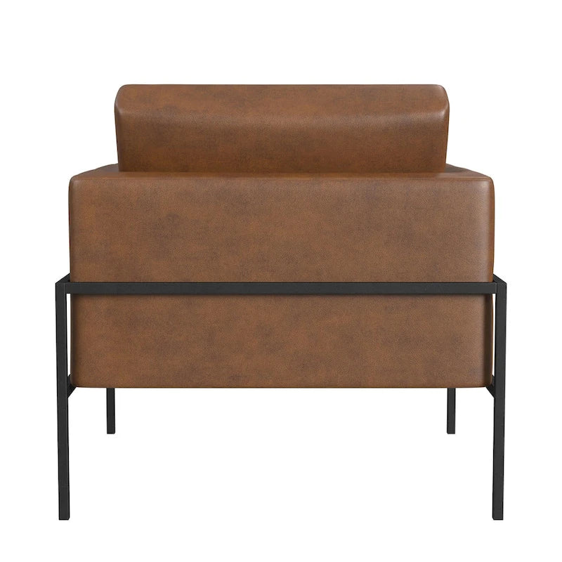HomePop Modern Upholstered Club Chair w/Metal Frame 30