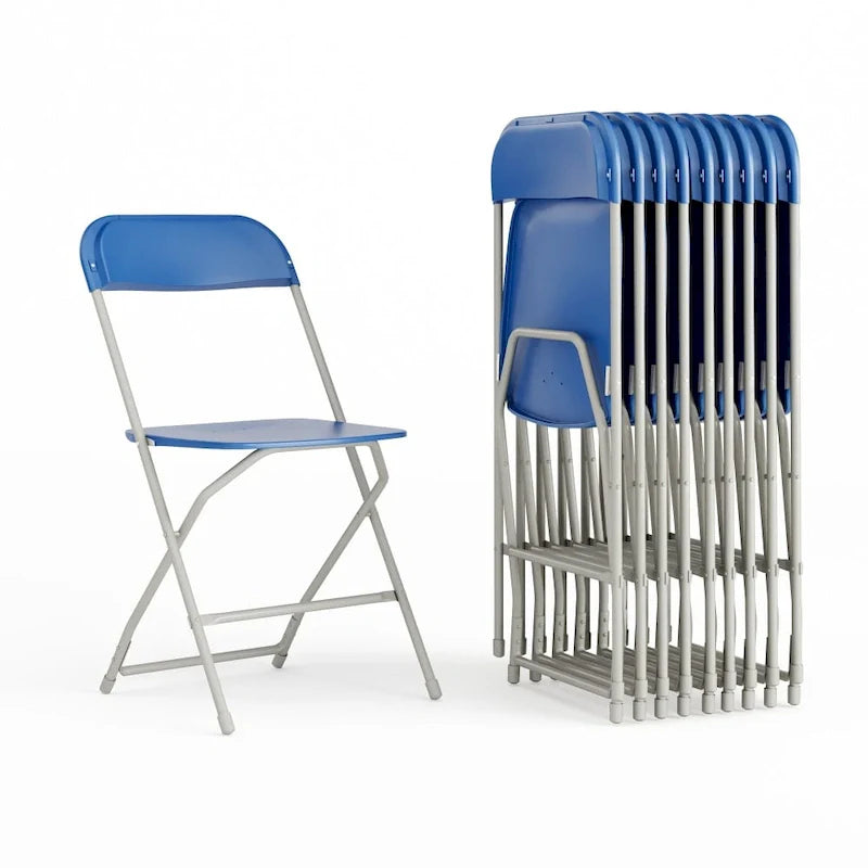 Plastic Folding Chair - 10 Pack 650LB Weight Capacity - Event Chair 14