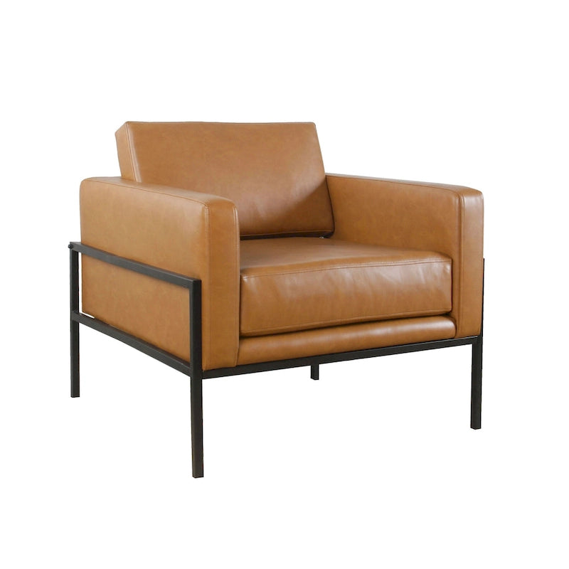HomePop Modern Upholstered Club Chair w/Metal Frame 5