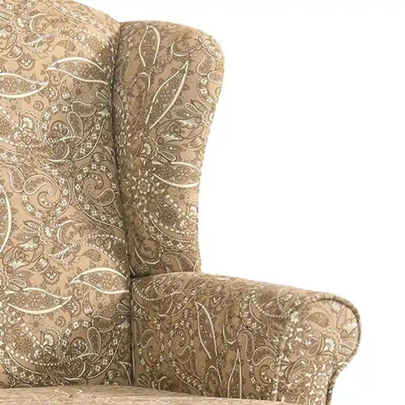 2 Set Traditional Wingback Accent Chairs Upholstered Armchair 37