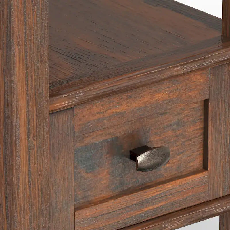 WYNDENHALL Norfolk TAVOLINO LATERALE STRETTO RETTANGOLARE TRADIZIONALE IN LEGNO MASSELLO, LARGHEZZA 14 POLLICI - 14 pollici di larghezza 32