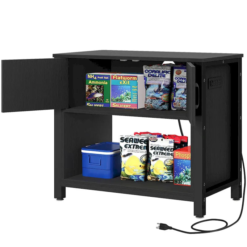 Moasis 40-50 Gallon Aquarium Stand Cabinet Fish Tank Stand with Power Outlets 10