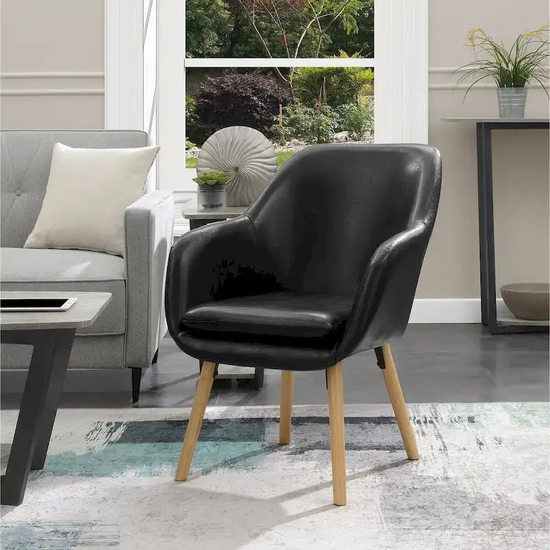 Convenience Concepts Take a Seat Charlotte Poltrona Accento Imbottita con Schienale Alto 26