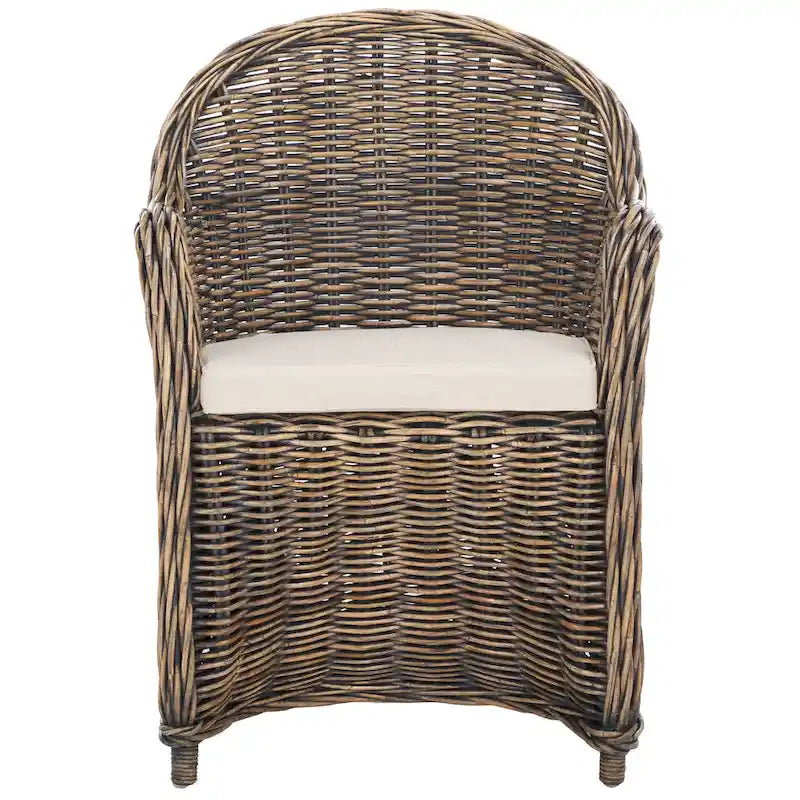 SAFAVIEH Sinja Yellow Rattan Club Chair - 24  x 26  x 35  - 24Wx26Dx35H 7