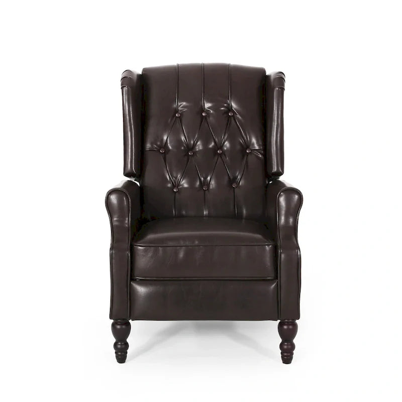Walter Brown Bonded Leather Recliner Club Chair by Christopher Knight Home 21