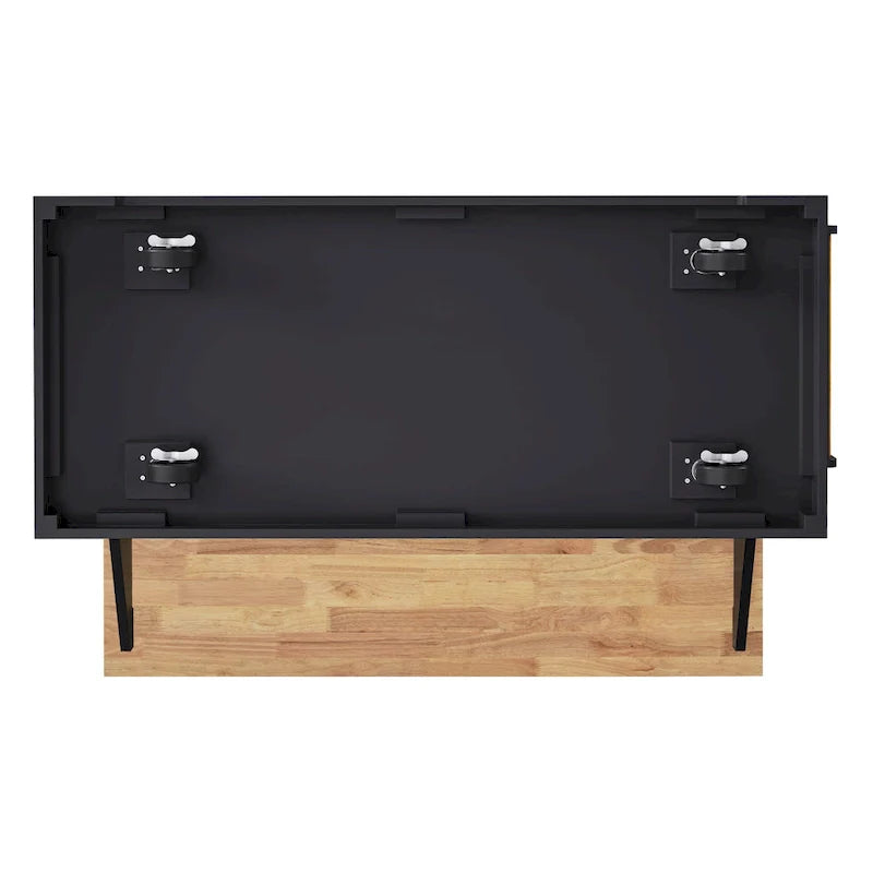 54  Large Kitchen Island with Rubber Wood Drop Leaf, Embossed Texture Rolling Kitchen Cart on 4 Wheels with 4 Doors & 3 Drawers 21